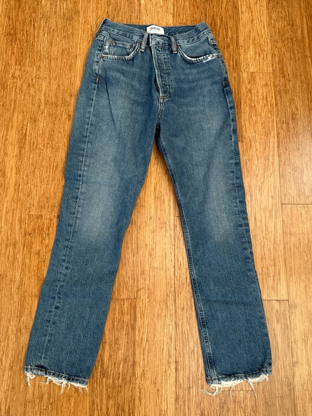 AGOLDE new women’s Riley crop medium denim size 24